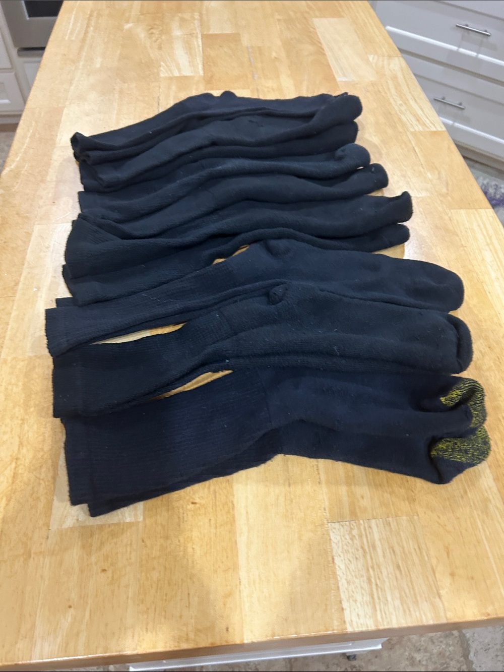 Mens Black Crew Socks - 7 Pack
